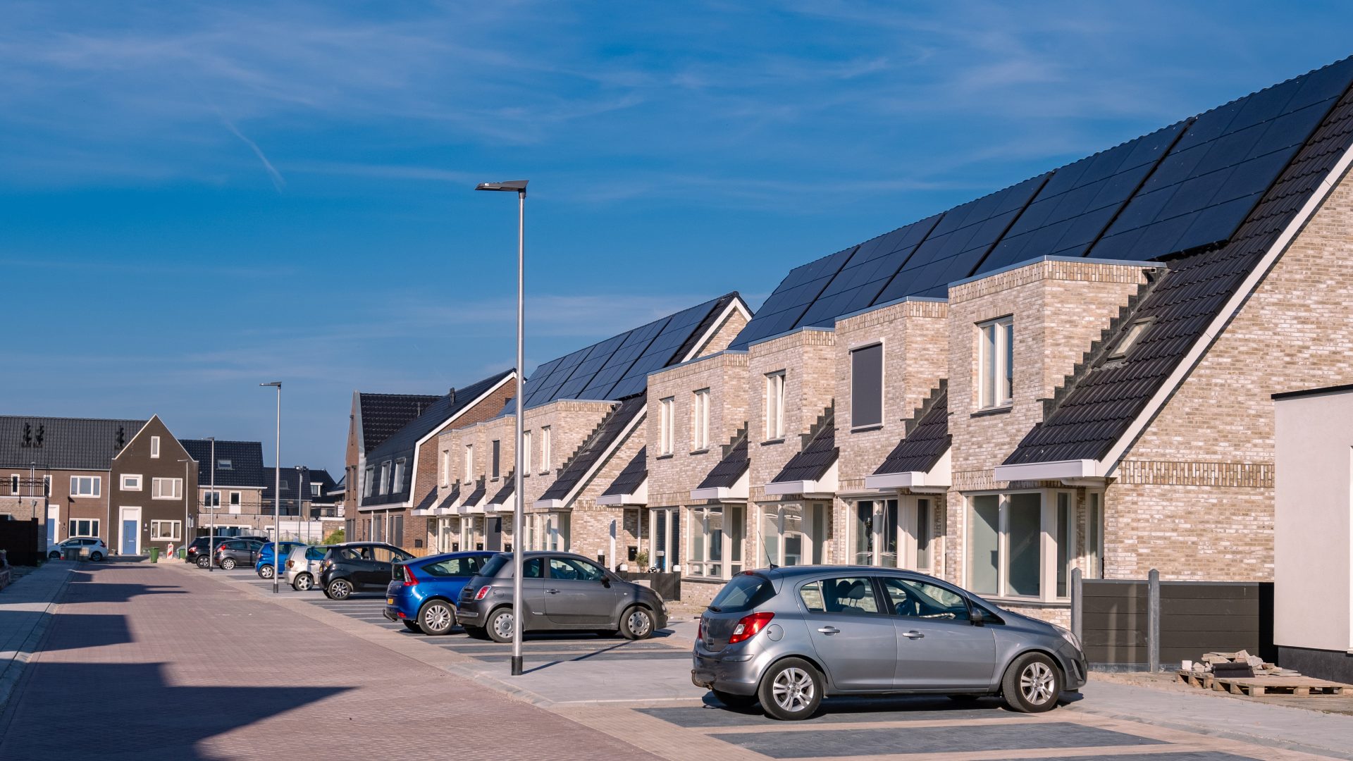 Newly build houses with solar panels attached on t 2022 07 06 23 27 12 utc